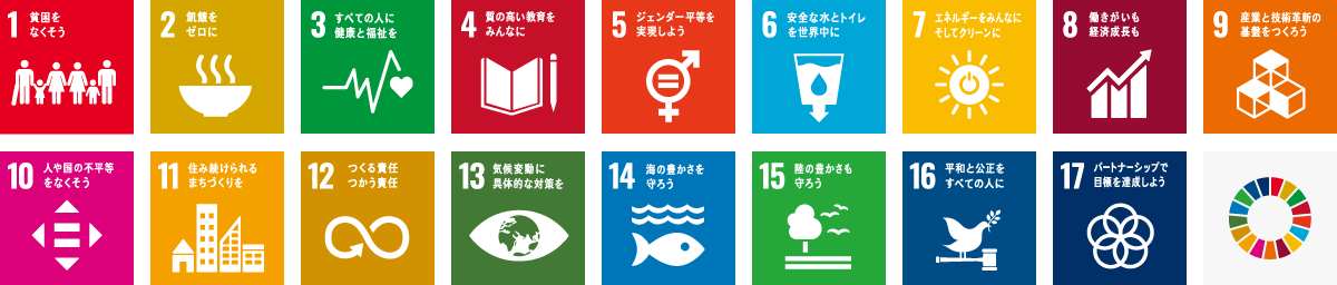 SDGs（持続可能な開発目標）17の目標